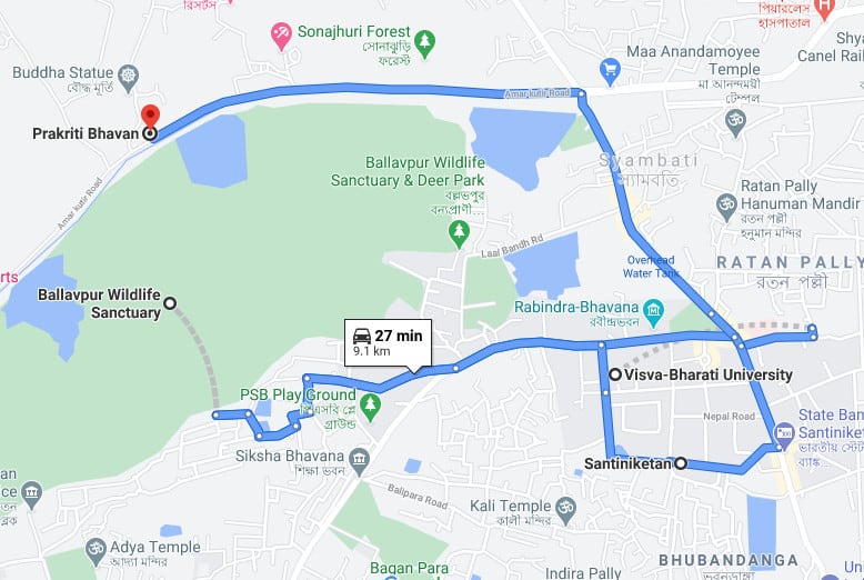Ballavpur Wildlife Sanctuary | Deer Park Bolpur West Bengal