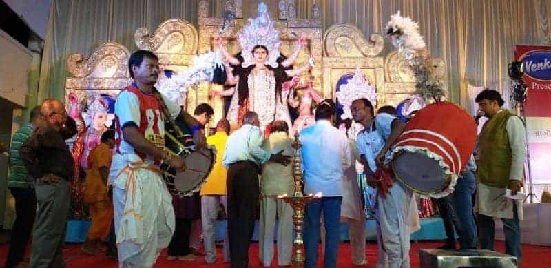 Aagomoni Prabasi Sangha durga puja in Pune