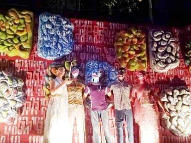 Ahiritola Jubak Brinda pandal decoration
