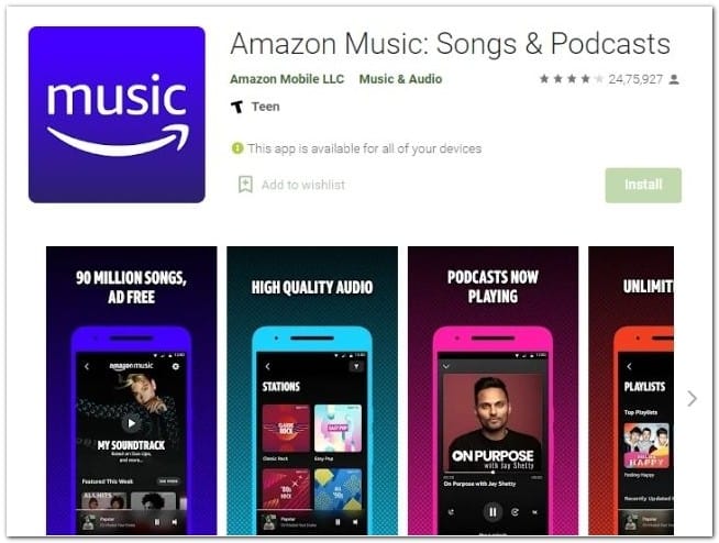 Amazon Music Songs & Podcasts