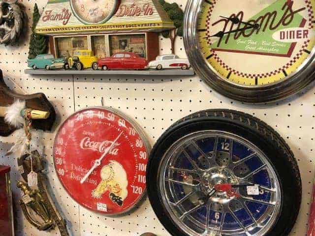 Antique clock at West Michigan Antique Mall