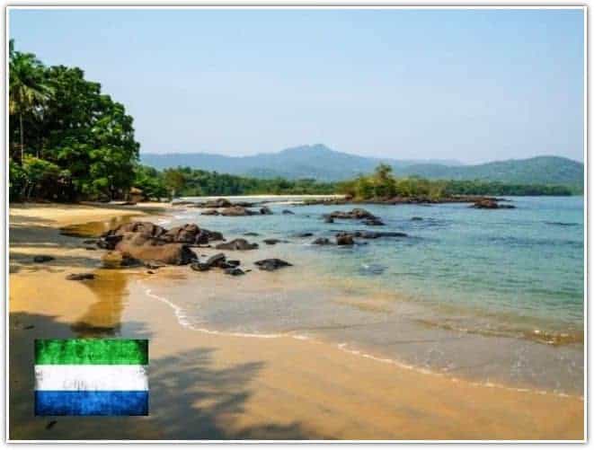 Black Johnson Beach in Sierra Leone Africa