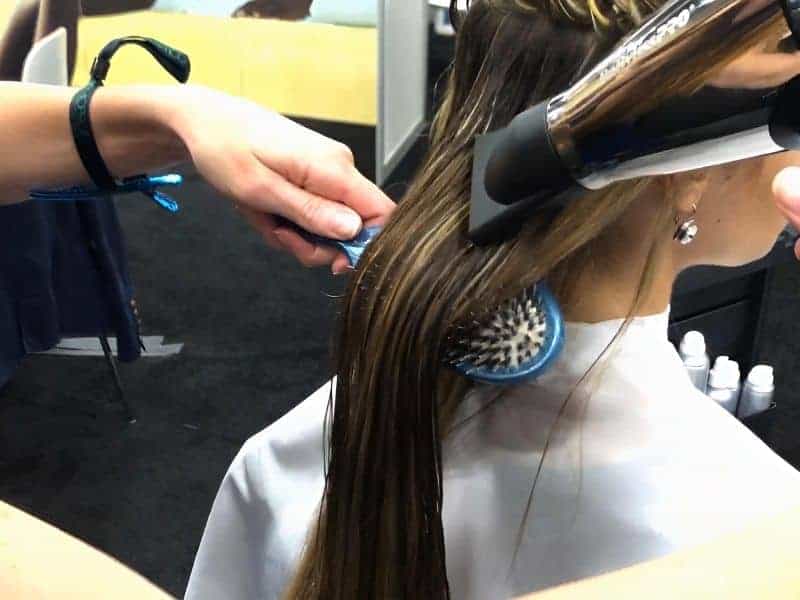 Blowdry hair extensions at FiveOneSeven salon