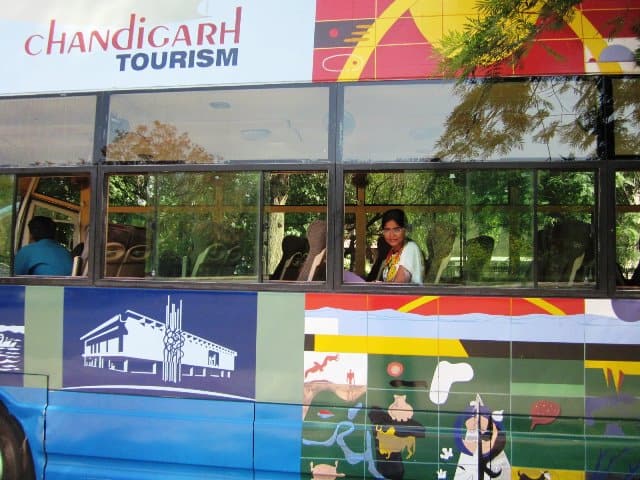 chandigarh tour bus