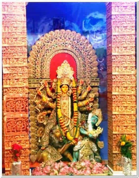 Durga idol of ECDPA East Coast Durga Puja Association