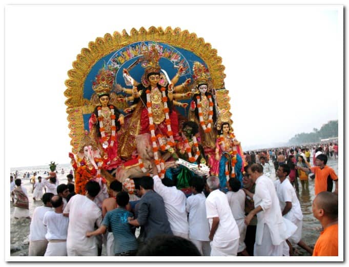 mumbai ramakrishna mission durga puja visarjan