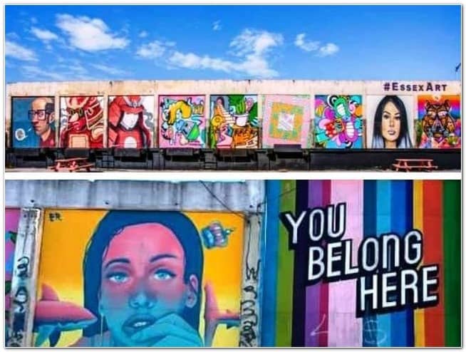 Graffiti in Essex Modern City