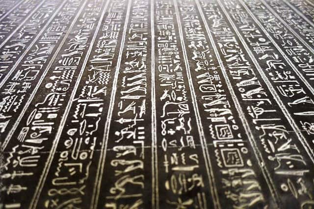 Hieroglyphs Egypt Cairo Pyramid Ancient History