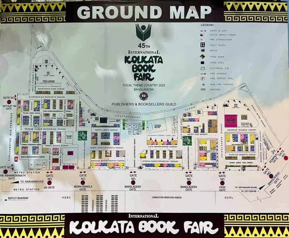 International Kolkata Book Fair Ground Map