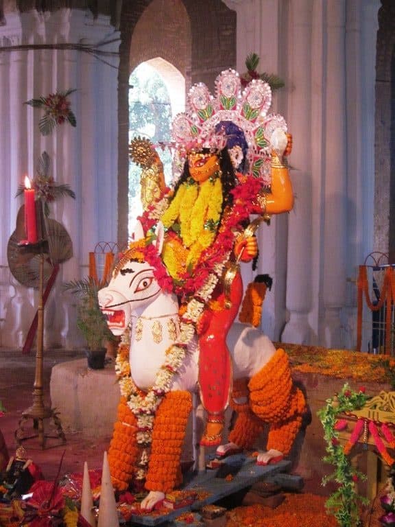 krishnanagar rajbari jagadhatri puja