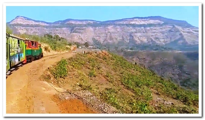 NERAL TO MATHERAN TOY TRAIN JOURNEY MAHARASTRA INDIA 