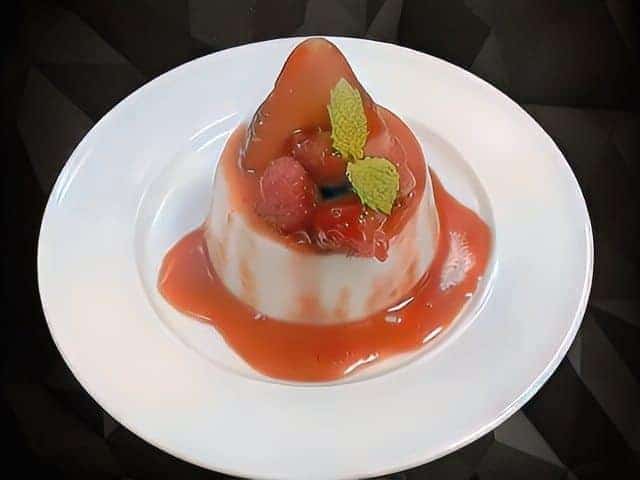 Panna cotta Angelina Restaurant