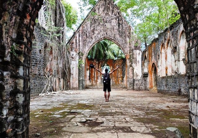 Inside of Netaji Subhas Chandra Bose Island (Ross Island)