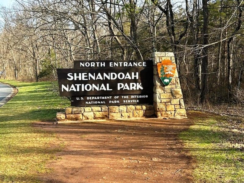 Shenandoah National Park Entrance