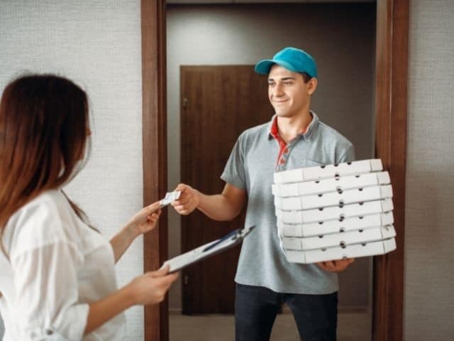 Tipping home delivery in India